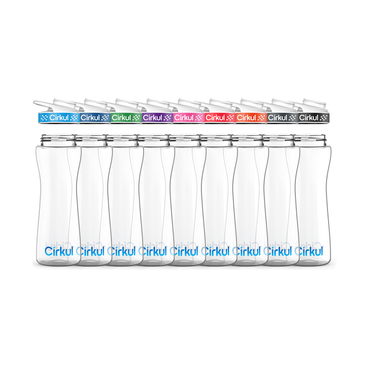 22oz. Plastic Bottle & Comfort Grip Lid W4